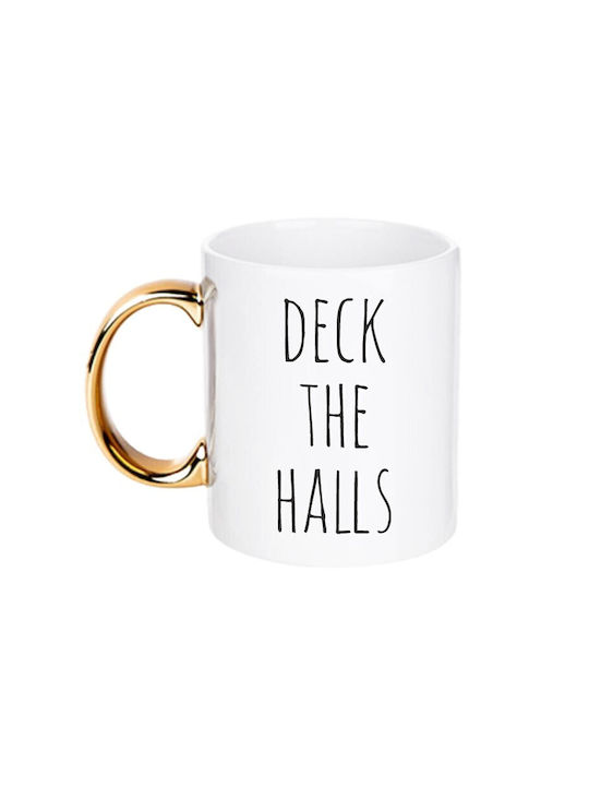 Handgefertigte Weihnachtsbecher Deck Halls 1 Stück
