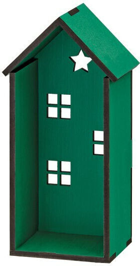 Decorative Wooden Green House 10x8x25cm M10546b-1
