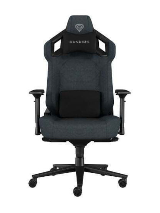 Genesis Nitro 800 Fabric Gaming Chair with Adjustable Arms Gray