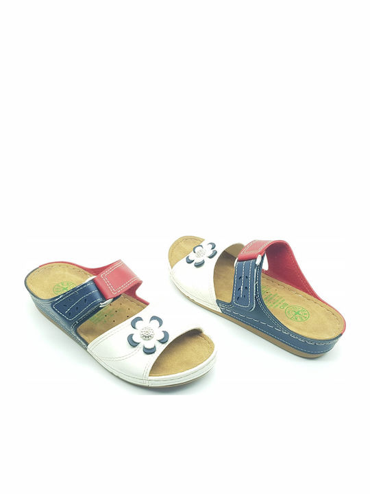 Women's Flat Sandals in White Color