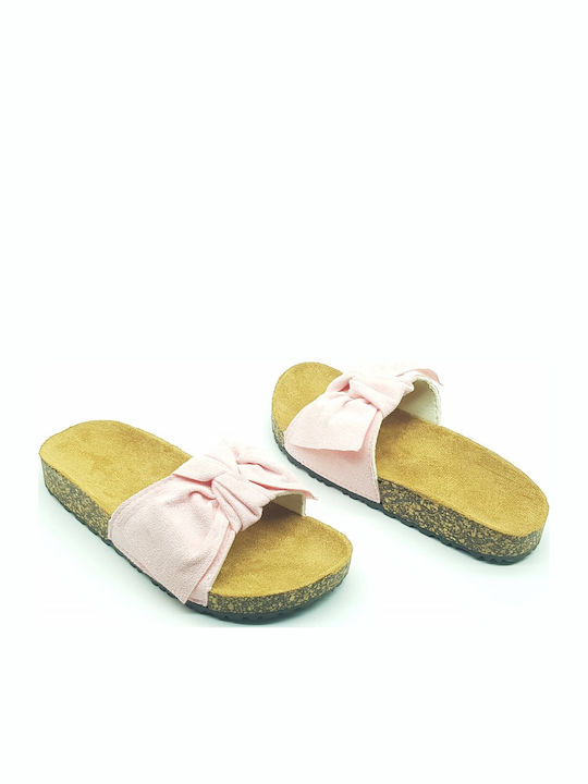 Women's Flat Sandals in Pink Color