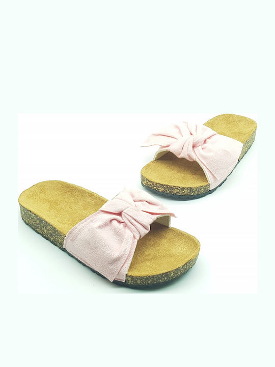 Women's Flat Sandals in Pink Color
