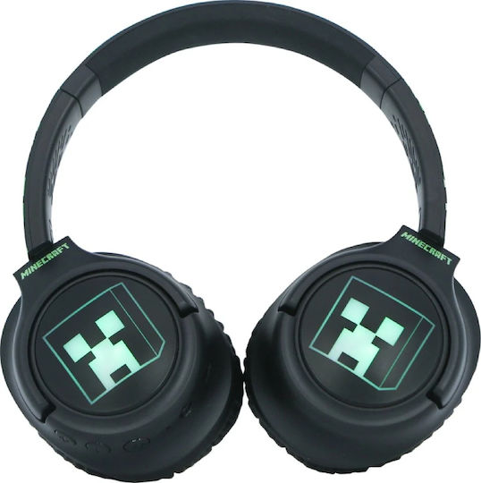 OTL Minecraft Ασύρματα / Ενσύρματα On Ear Ακουστικά με 50 ώρες Λειτουργίας Πράσινα