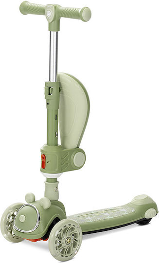 Lorelli Kids Scooter Foldable Swiftie 3-Wheel with Seat for 3+ Years Green