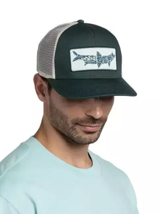 Buff Hat Pack Trucker Cap Salt Green