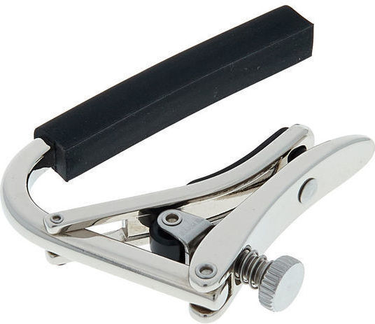 Shubb Metallic Clamp Capo for Electric and Acoustic Guitar C3 Original Capo 12-String Silver