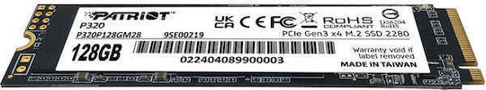 Patriot Viper P320 SSD 128GB M.2 Type with PCI Express 3.0 Connection P320P128GM28