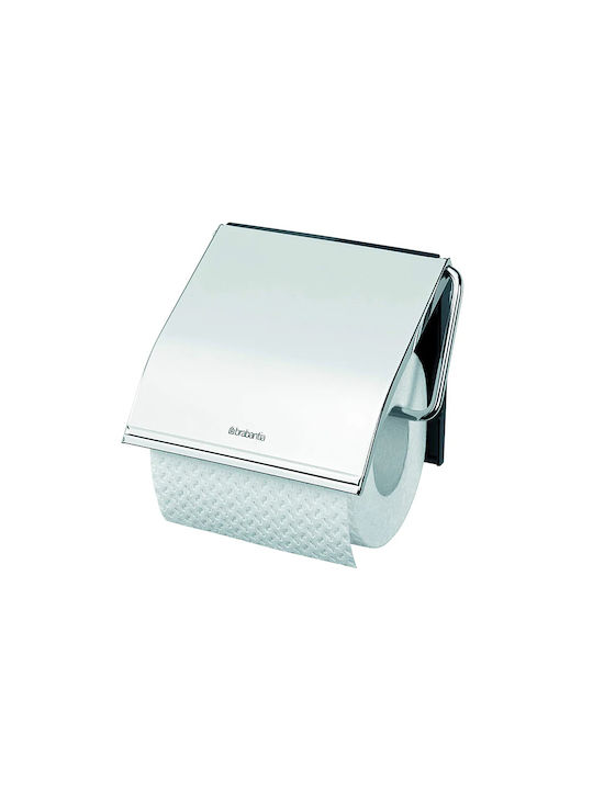 Brabantia Επιτοίχια Χαρτοθήκη Πλαστική Ασημί