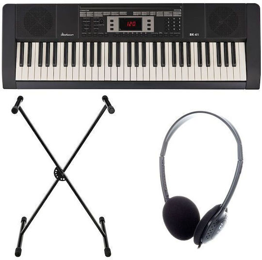 Startone Tastatur BK-61 Set mit 61 Tasten Standard Berührung Schwarz
