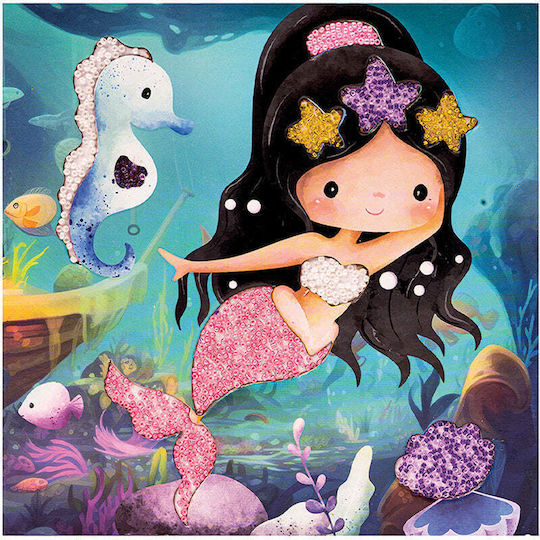 HappiHobbi Χάντρες Art Crystal Beads Mermaids για Παιδιά 5+ Ετών