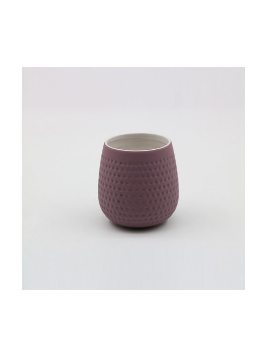Inter Ceramic Επιτραπέζια Ποτηροθήκη Κεραμική Μωβ