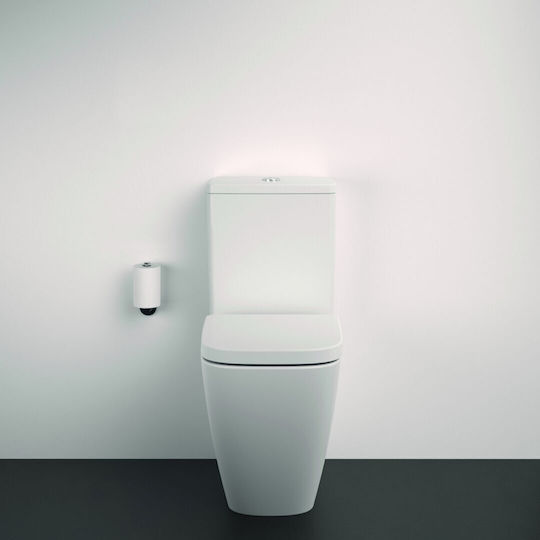 Ideal Standard Iom Χαρτοθήκη Επιτοίχια Μεταλλική Ασημί