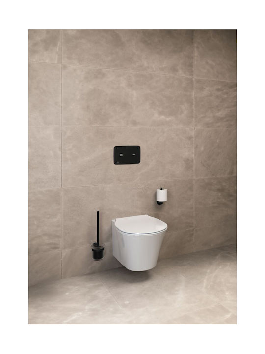 Ideal Standard Iom Χαρτοθήκη Επιτοίχια Μεταλλική Silk Black