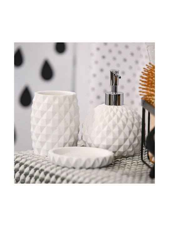 Dimitracas Alicia Ceramic Cup Holder Countertop White