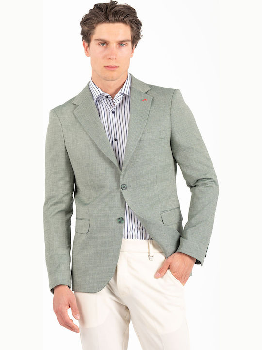 Jachetă De Costum Pentru Bărbați De Vară Cu Fit Slim Bahama Green