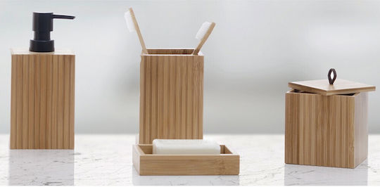 5Five Terre Bamboo Cup Holder Countertop Brown