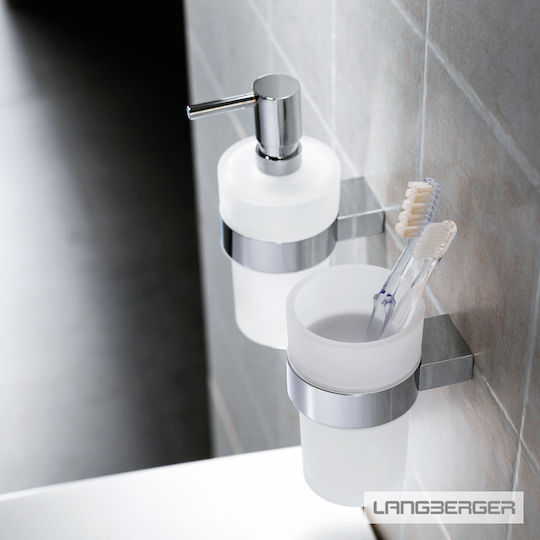 Langberger Series 280 Wandmontiert Getränkehalter Glas Silber