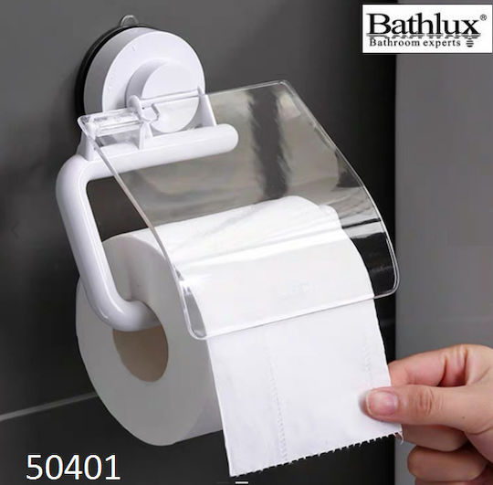 Bathlux Стенен Държач за Хартия с Вакуум Бял
