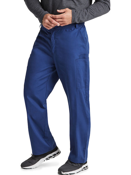 Signature Ανδρικό Παντελόνι Τζιν Cargo με Loose Straight Εφαρμογή Navy