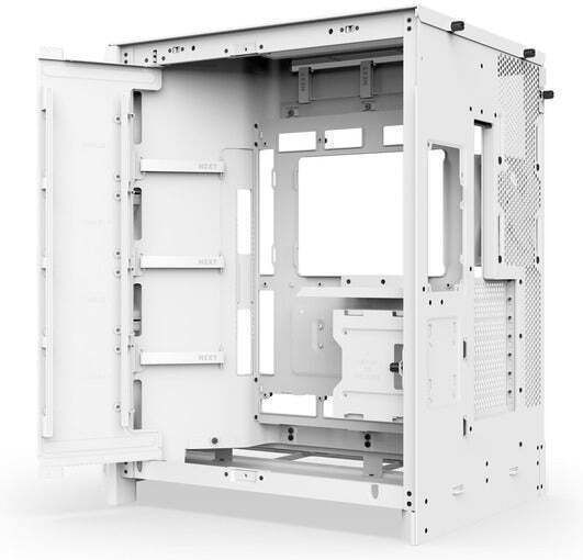 NZXT H9 Flow Gaming Midi Tower Κουτί Υπολογιστή με Πλαϊνό Παράθυρο Λευκό