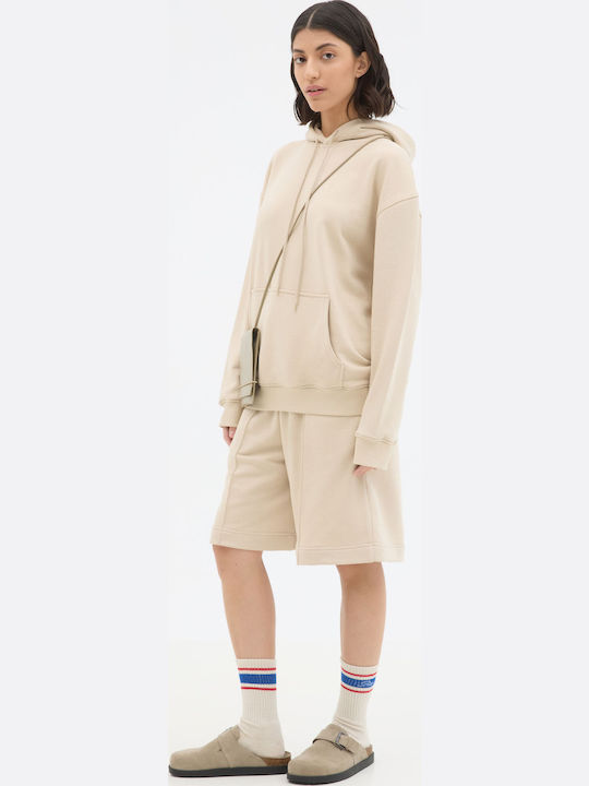 Sweatshirt mit Kapuze Beige