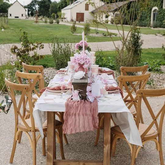 Beauty Home Μπουκέτο 3 Αφρώδη Τριαντάφυλλα Ροζ Ø7×26.5cm