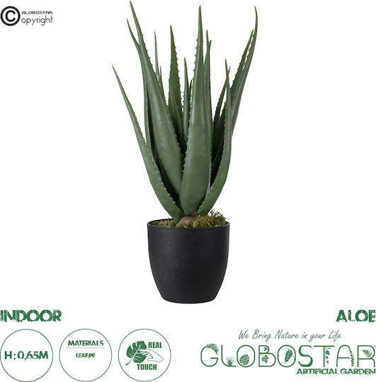 Artificial Plant in Pot Aloe Green 65cm GloboStar