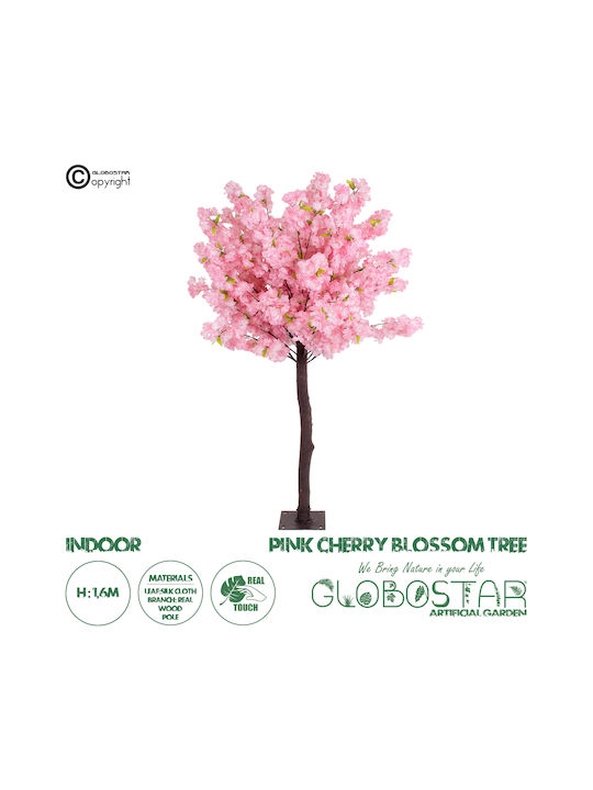 Arbore Artificial de Exterior Cireșe Roz 160cm GloboStar
