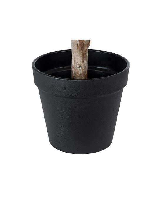 Künstliche Pflanze im Töpfchen Ficus Lyrata Beige 35cm GloboStar