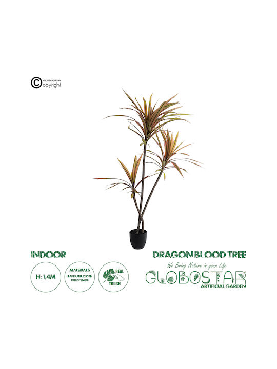 Arbore Artificial de Exterior Dracaena Green 140cm 4buc GloboStar