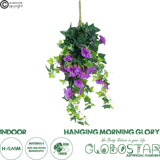 Künstlicher dekorativer Zweig Hortensie Lila 65cm GloboStar
