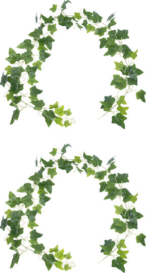 Globostar Artificial Garden English Ivy Garland 21146 Τεχνητή Διακοσμητική Αγγλική Γιρλάντα 200cm Σετ 2 Τεμαχίων