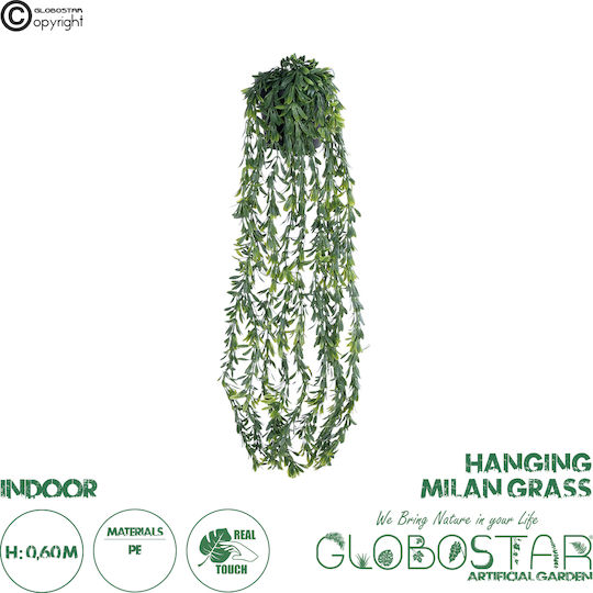 Artificial Plant in Pot Grass Green 60cm 64pcs GloboStar