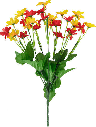 Strauß aus künstlichen Blumen Gänseblümchen Gelb 35cm in Box 50Stück GloboStar