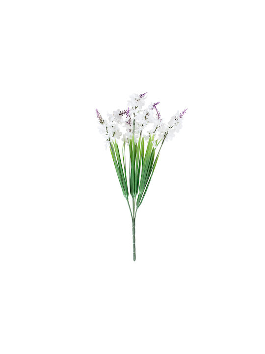 Bouquet of Artificial Flowers Lavender White 30cm in Box GloboStar