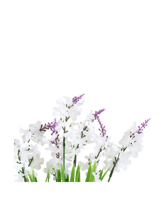 Bouquet of Artificial Flowers Lavender White 30cm in Box GloboStar