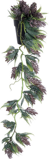 Artificial Plant in Pot Pine Brown 60cm 64pcs GloboStar