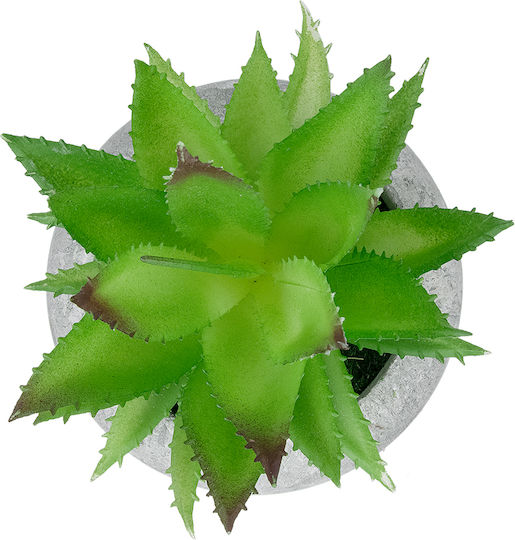 Planta artificială Globostar Aloe Succulent Garden în ghiveci 21037 Plantă decorativă Aloe F10 X H15cm