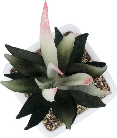Globostar Künstliche Garten Sukkulente Aloe Topfpflanze 20974 Dekorative Aloe Pflanze Φ7 X Η14cm