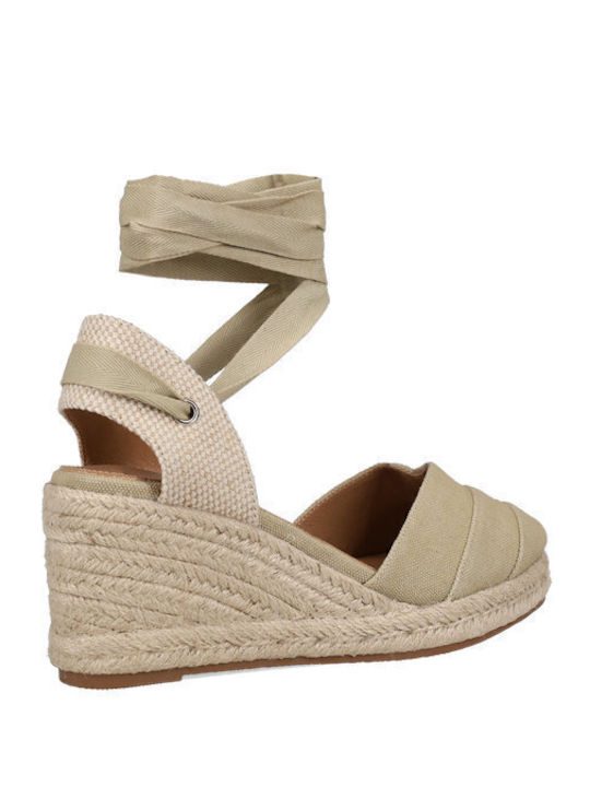 Platforme dama În Tip Espadrile Bej