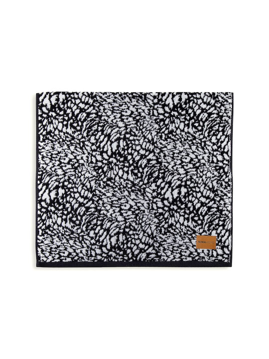 Nima Bath Towel Dakara 70x140cm Black, White Weight 480gr/m²
