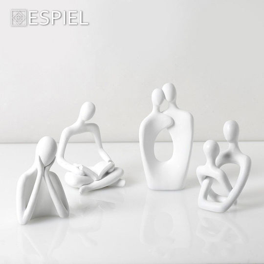 White Polyresin Figure 17cm