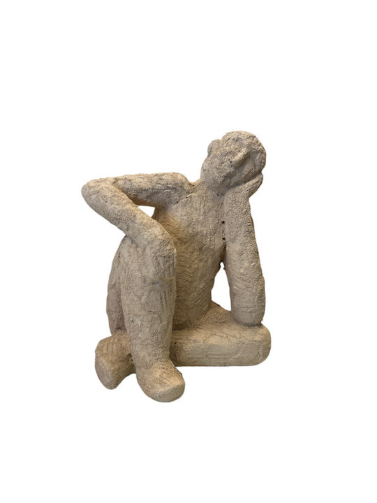 Inart Decorative Statuette made of Concrete 14x12x17cm 1pcs