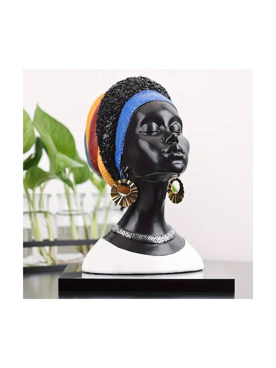 Dekorative Afrikanische Dame H23,5x16,5x20cm