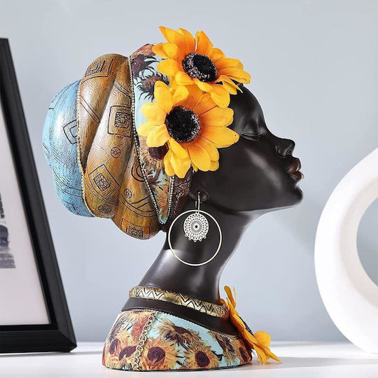 Διακοσμητικό African Lady Ηλιοτρόπια Υ23,5x16,5x20εκ