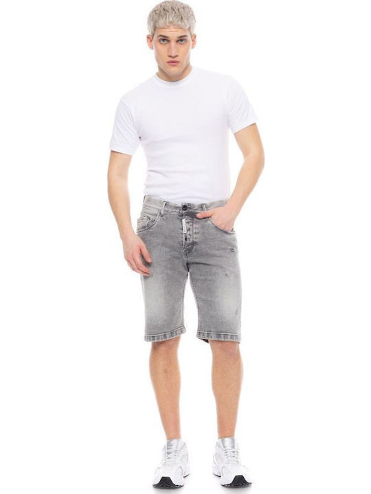 V Date Ανδρική Βερμούδα Τζιν Denim Grey