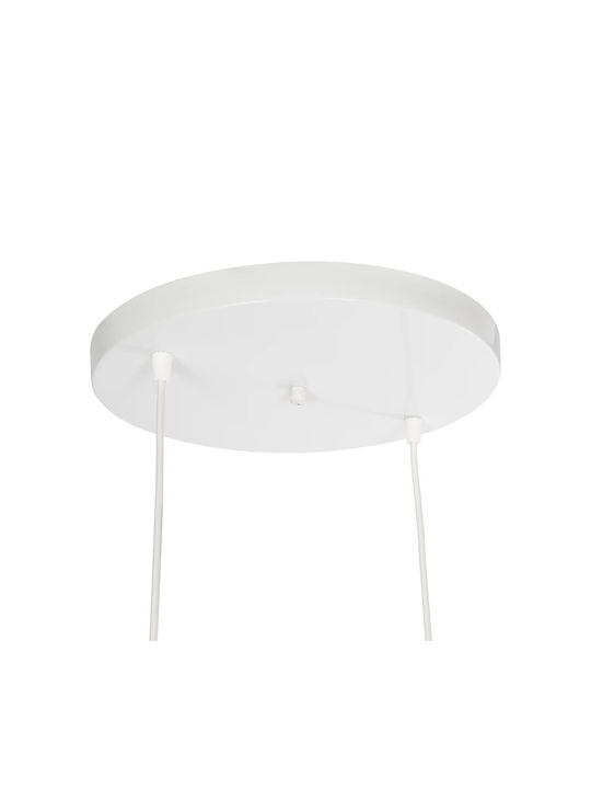 GloboStar Dise Hängelampe Weiß mit Fassung E27 30x30x70cm.