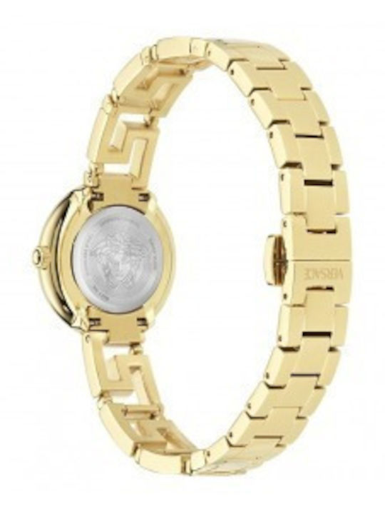 Versace Greca Goddess Damen Uhr mit Gold Metallarmband