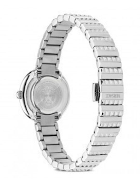 Versace Greca Goddess Women's Watch 28mm Battery with Silver Stainless Steel Bracelet