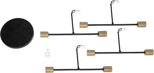 GloboStar Blazea Mount Ceiling Light 40cm Bronze with E27 Lamp Adapter